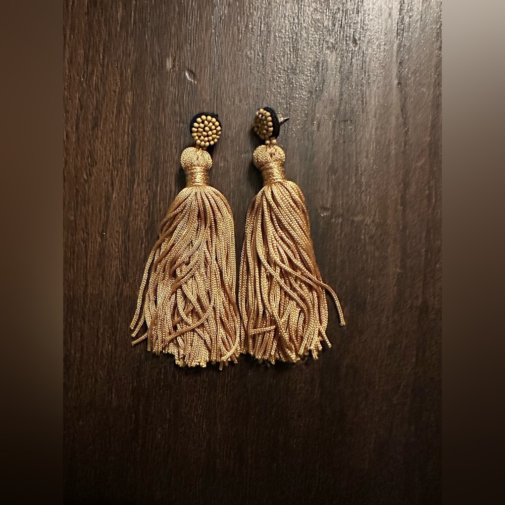 Gold Tassel Earrings